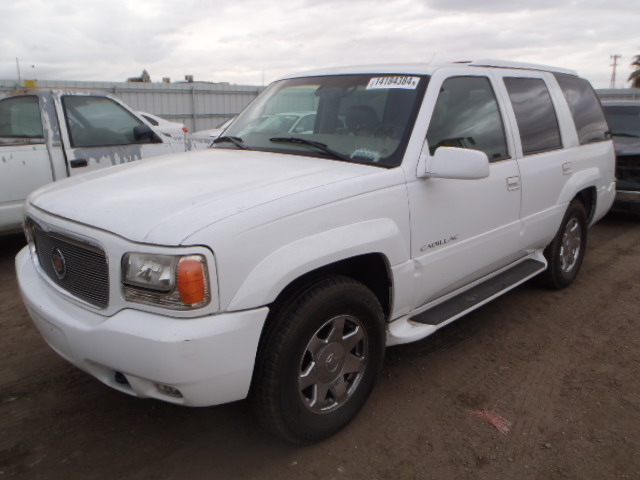 1GYEK13R2XR400741 - 1999 CADILLAC ESCALADE WHITE photo 2