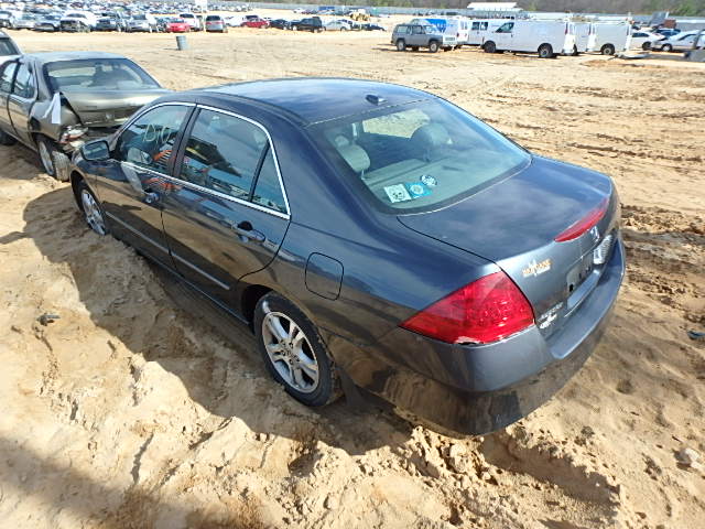 1HGCM568X7A122897 - 2007 HONDA ACCORD BLUE photo 3