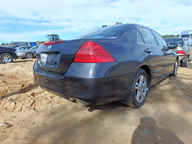 1HGCM568X7A122897 - 2007 HONDA ACCORD BLUE photo 4