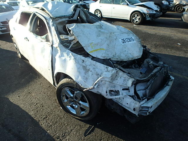 1G1ZC5EB3AF307434 - 2010 CHEVROLET MALIBU 1LT WHITE photo 1