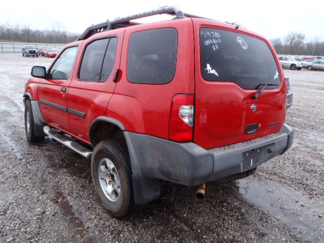 5N1ED28T41C588520 - 2001 NISSAN XTERRA XE/ RED photo 3