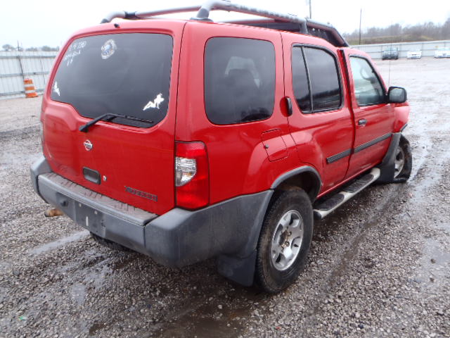 5N1ED28T41C588520 - 2001 NISSAN XTERRA XE/ RED photo 4