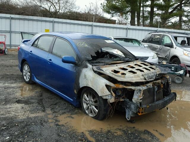 2T1BU40E49C013580 - 2009 TOYOTA COROLLA/S/ BLUE photo 1