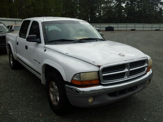 1B7HL48N32S581115 - 2002 DODGE DAKOTA QUA WHITE photo 1