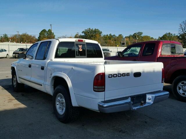 1B7HL48N32S581115 - 2002 DODGE DAKOTA QUA WHITE photo 3