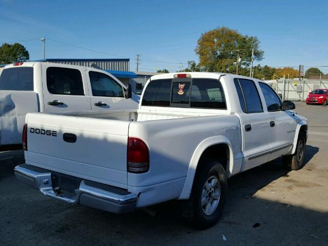 1B7HL48N32S581115 - 2002 DODGE DAKOTA QUA WHITE photo 4