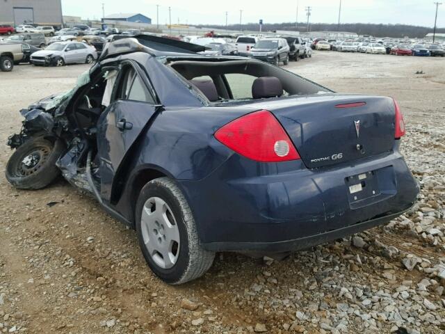 1G2ZF57B584257352 - 2008 PONTIAC G6 VALUE L BLUE photo 3