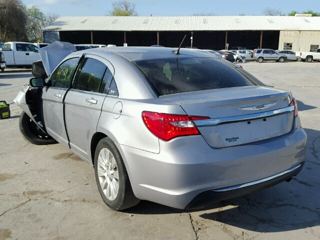 1C3CCBAB1DN646712 - 2013 CHRYSLER 200 LX SILVER photo 3