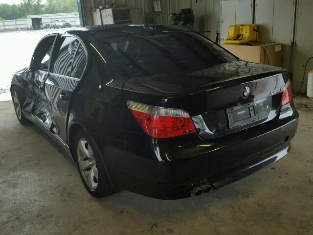 WBANE53507CW64414 - 2007 BMW 525 I BLACK photo 3