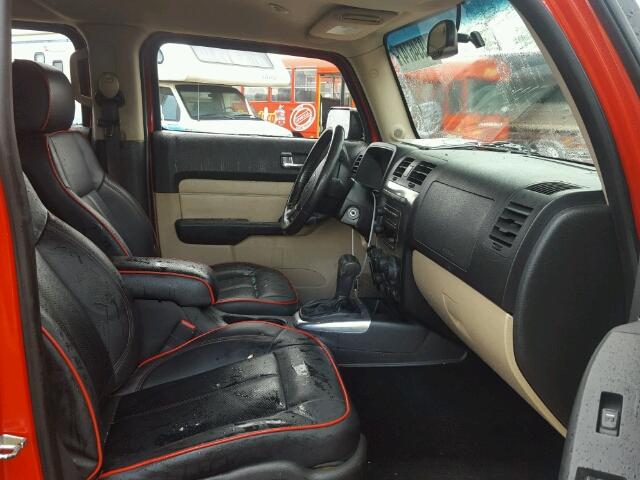 5GTEN13E488132446 - 2008 HUMMER H3 RED photo 5