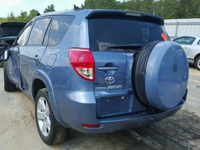 JTM7D32V976026030 - 2007 TOYOTA RAV4 SPORT BLUE photo 3