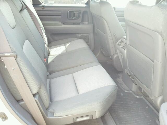 2HJYK16416H539806 - 2006 HONDA RIDGELINE SILVER photo 6