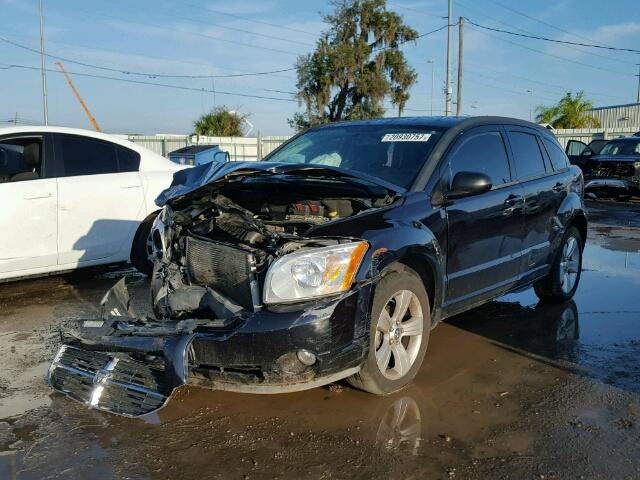 1B3CB3HAXBD227148 - 2011 DODGE CALIBER MA BLACK photo 2