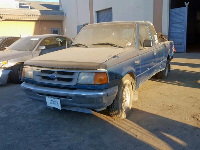 1FTCR14U1SPA16756 - 1995 FORD RANGER SUP TEAL photo 2