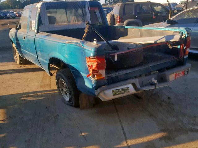 1FTCR14U1SPA16756 - 1995 FORD RANGER SUP TEAL photo 3