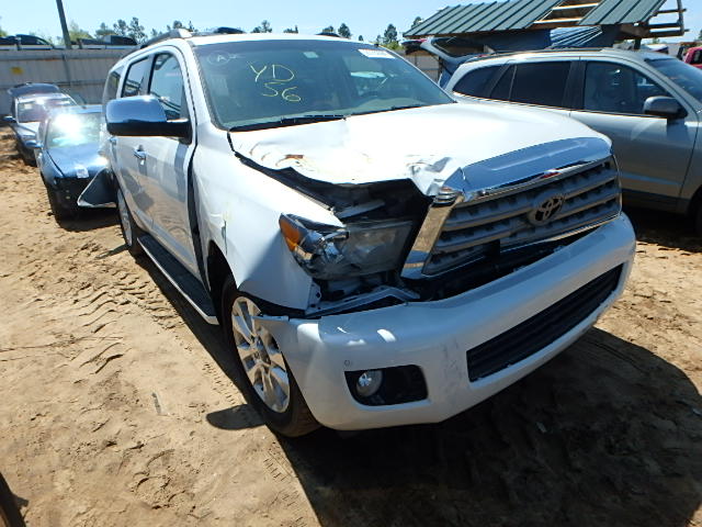 5TDZY67A18S000275 - 2008 TOYOTA SEQUOIA PL WHITE photo 1