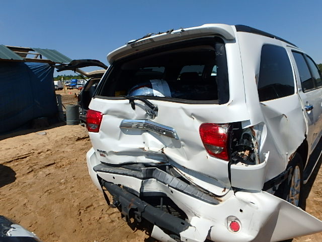 5TDZY67A18S000275 - 2008 TOYOTA SEQUOIA PL WHITE photo 9