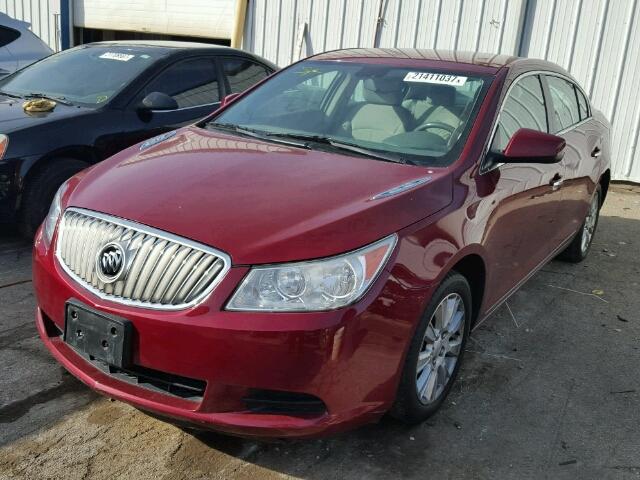 1G4GB5EG4AF277739 - 2010 BUICK LACROSSE C RED photo 2