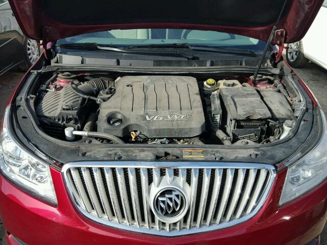 1G4GB5EG4AF277739 - 2010 BUICK LACROSSE C RED photo 7