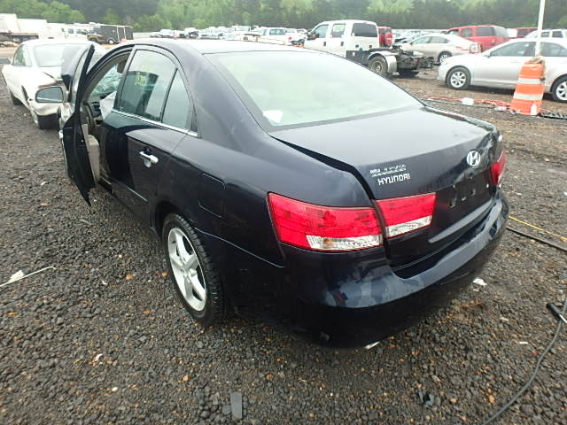 5NPEU46F56H126699 - 2006 HYUNDAI SONATA GLS BLUE photo 3