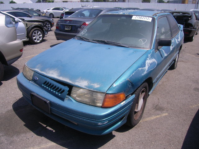 1FAPP1282NW103272 - 1992 FORD ESCORT GT TEAL photo 2