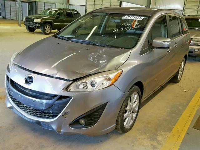 JM1CW2CL7D0156118 - 2013 MAZDA 5 GRAY photo 2