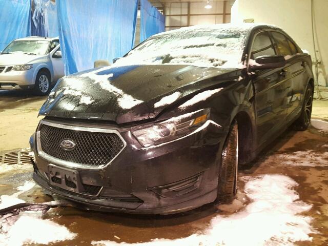 1FAHP2KT4HG135380 - 2017 FORD TAURUS SHO BLACK photo 2