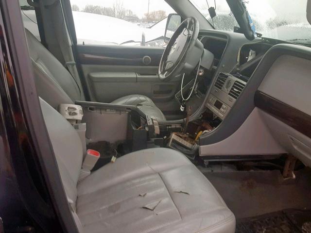 5LMEU88H75ZJ27374 - 2005 LINCOLN AVIATOR 黑色 照片 5