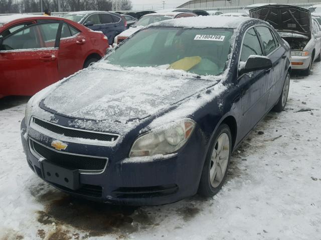 1G1ZB5EB3AF298043 - 2010 CHEVROLET MALIBU LS BLUE photo 2