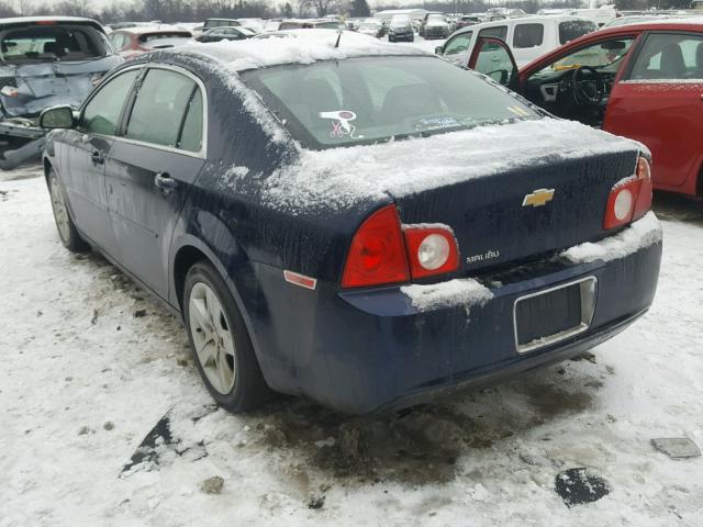 1G1ZB5EB3AF298043 - 2010 CHEVROLET MALIBU LS BLUE photo 3