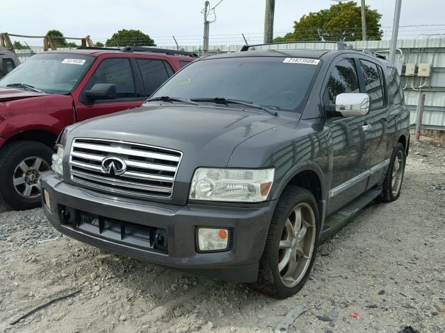 5N3AA08C74N808440 - 2004 INFINITI QX56 SILVER photo 2