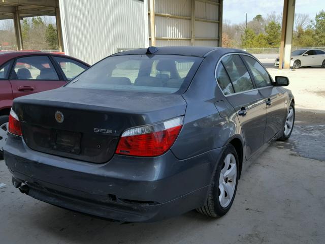 WBANE53527CW61532 - 2007 BMW 525 I GRAY photo 4