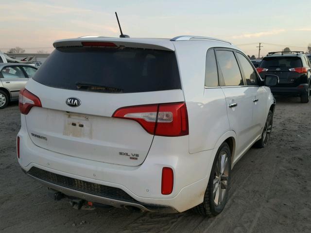 5XYKWDA7XEG452971 - 2014 KIA SORENTO SX WHITE photo 4