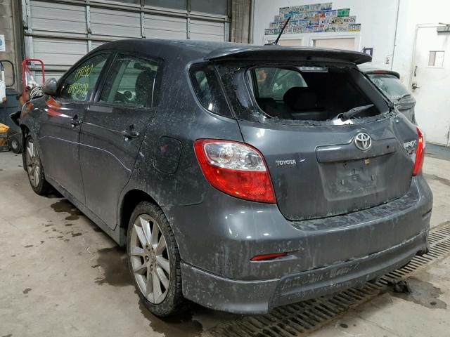 2T1GE40E19C002992 - 2009 TOYOTA COROLLA MA GRAY photo 3