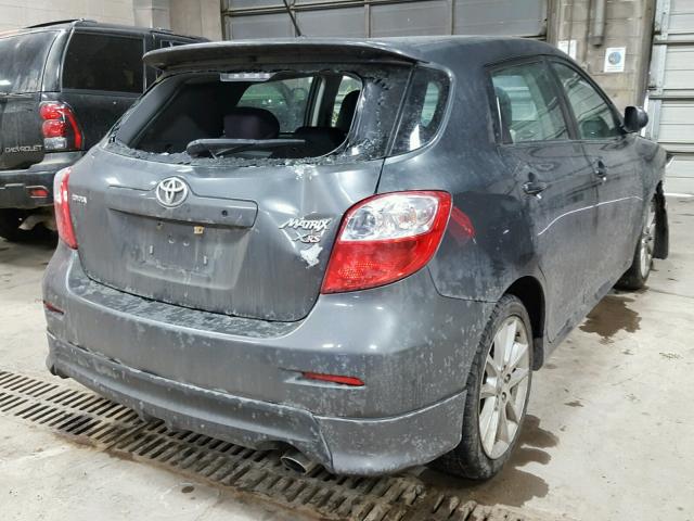 2T1GE40E19C002992 - 2009 TOYOTA COROLLA MA GRAY photo 4