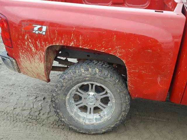 2GCEK13J981321626 - 2008 CHEVROLET SILVERADO RED photo 10