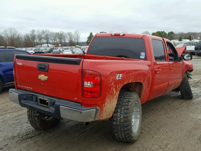 2GCEK13J981321626 - 2008 CHEVROLET SILVERADO RED photo 4