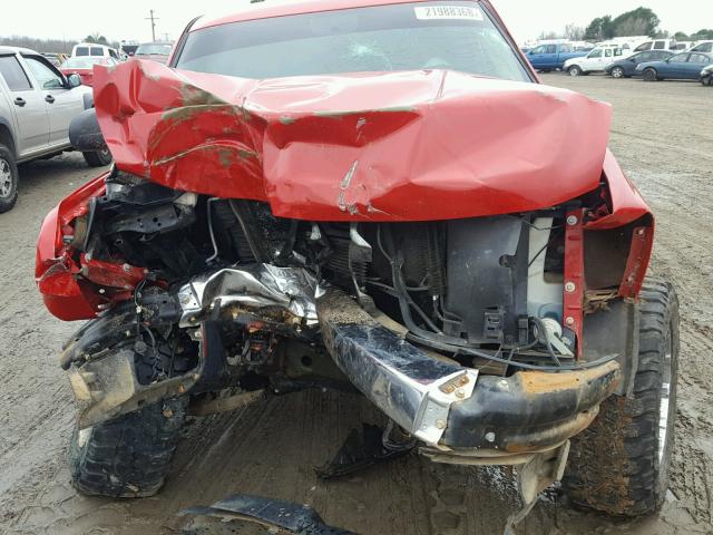 2GCEK13J981321626 - 2008 CHEVROLET SILVERADO RED photo 7