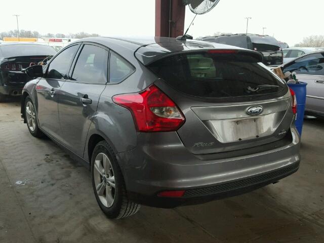 1FADP3K20EL223647 - 2014 FORD FOCUS SE GRAY photo 3