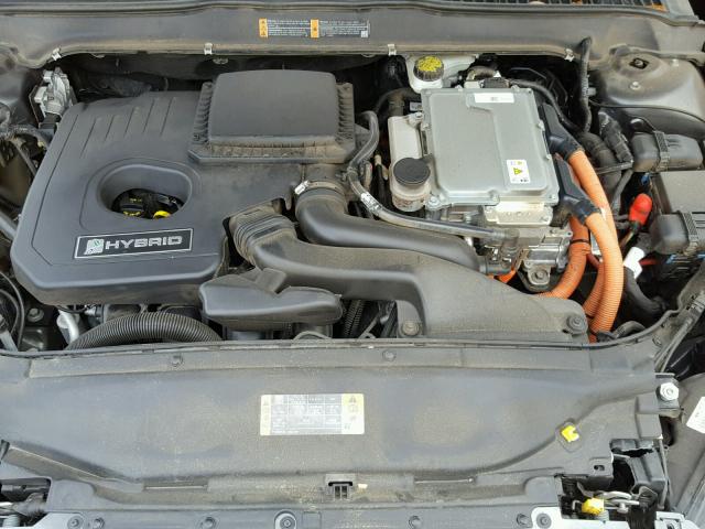 3FA6P0LUXGR376600 - 2016 FORD FUSION SE CHARCOAL photo 7