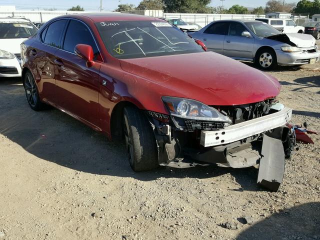 JTHBF5C23B2101119 - 2011 LEXUS IS 250 RED photo 1