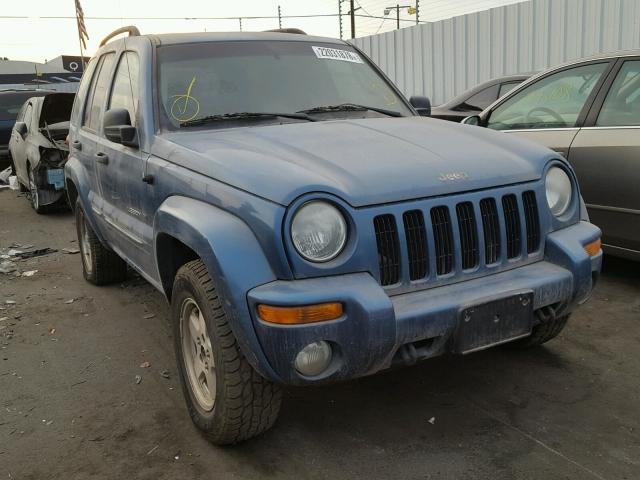 1J8GL58KX3W555430 - 2003 JEEP LIBERTY LI BLUE photo 1