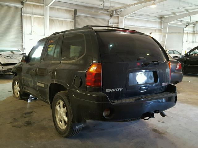 1GKDT13S642446924 - 2004 GMC ENVOY BLACK photo 3