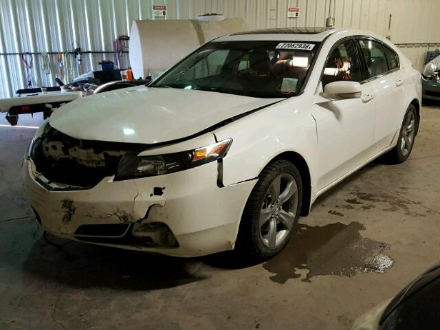 19UUA9F5XDA800747 - 2013 ACURA TL TECH WHITE photo 2