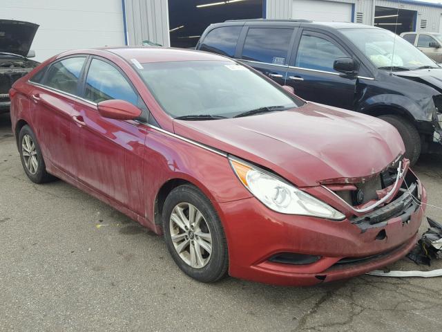 5NPEB4AC8BH081187 - 2011 HYUNDAI SONATA GLS RED photo 1