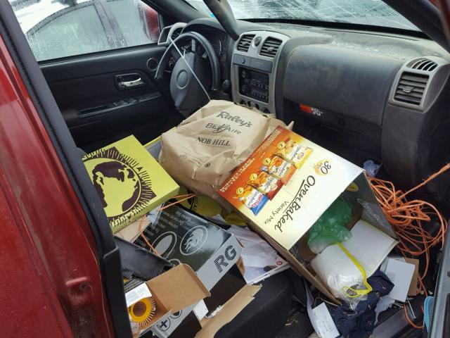 1GCDSCD98A8113252 - 2010 CHEVROLET COLORADO L MAROON photo 5