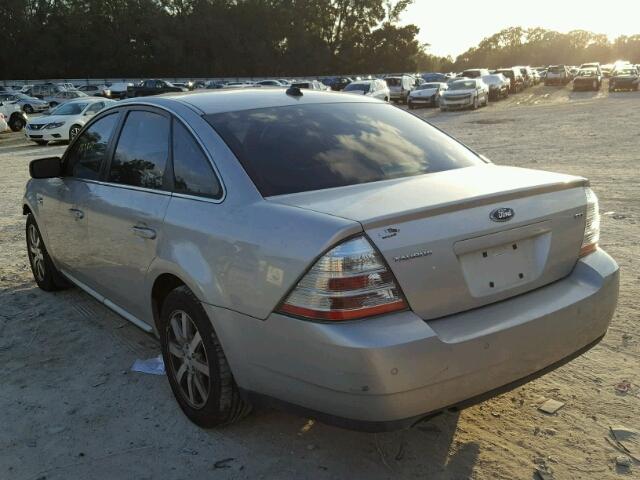 1FAHP24W48G135404 - 2008 FORD TAURUS SEL SILVER photo 3