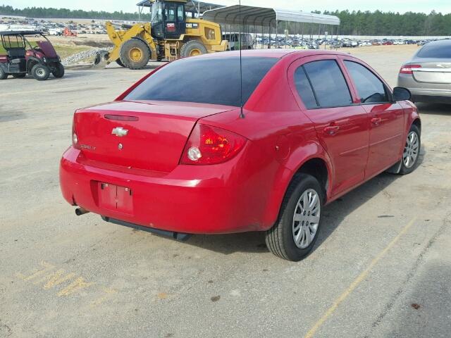 1G1AD5F54A7162210 - 2010 CHEVROLET COBALT LT RED photo 4