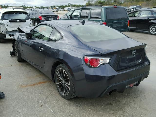 JF1ZNAA13D1715799 - 2013 TOYOTA SCION FR-S BLACK photo 3