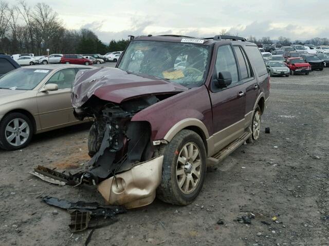 1FMJU1H54BEF27619 - 2011 FORD EXPEDITION BURGUNDY photo 2